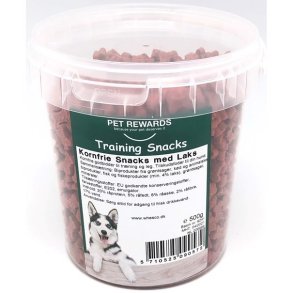 Blde kornfri trningsgodbidder Laks Whesco 500 g